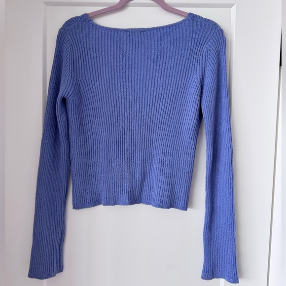 Dynamite Lavender Ribbed Cardigan - Picture 2 of 3